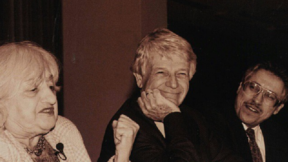 Betty Friedan, Robert Butler and Fernando Torres-Gil at the 1995 ASA conference.