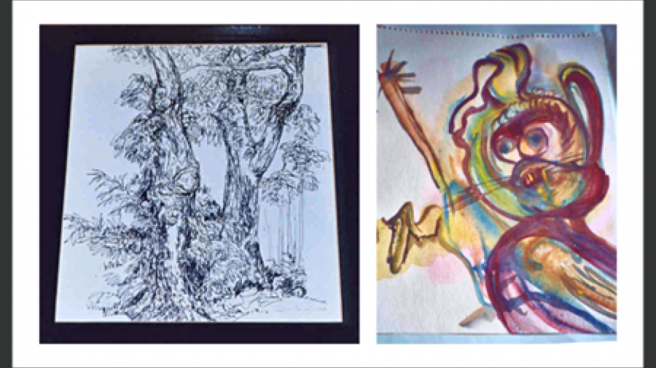 Art pre and post-dementia.